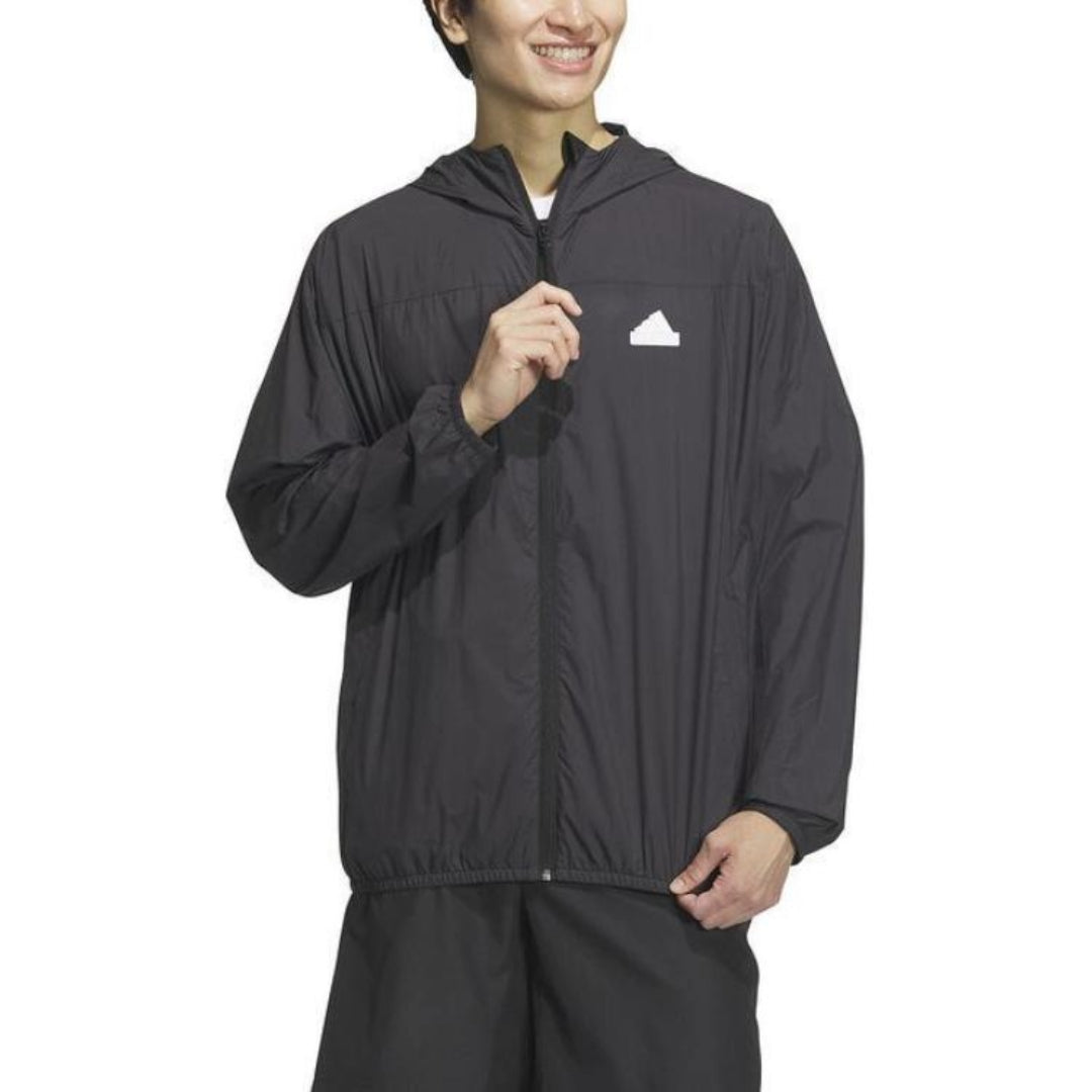 adidas Tech Lightweight Woven Jacket Asia Sizing 'Black' IT3940