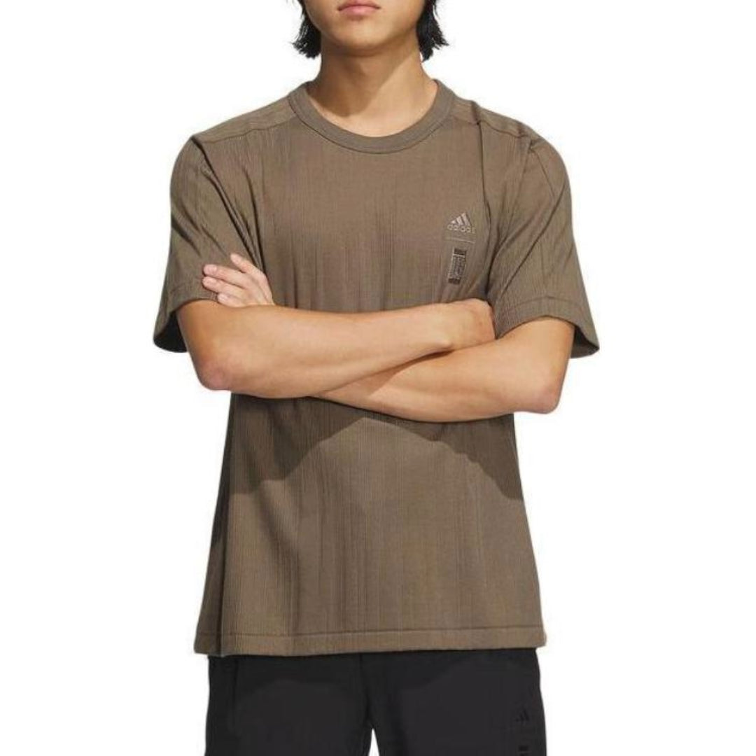 adidas Wuji Jacquard T-Shirt Asia Sizing 'Olive Green' IW1516