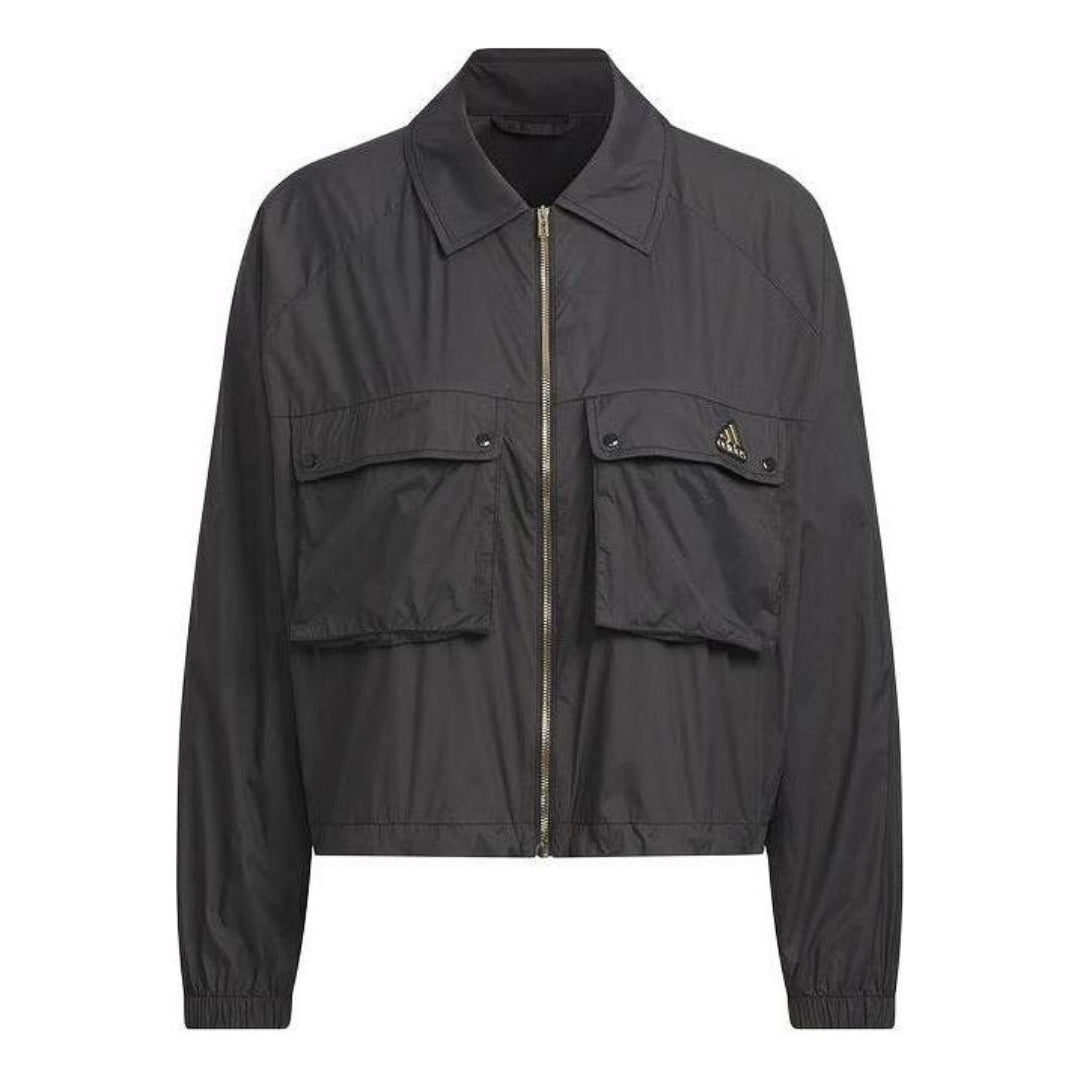 (WMNS) adidas Modern Tech Sport Jacket Asia Sizing 'Black' JI9799