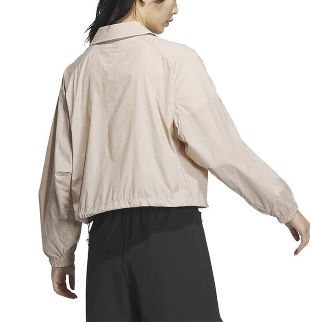 (WMNS) adidas Modern Tech Sport Jacket Asia Sizing 'Beige' JI9800