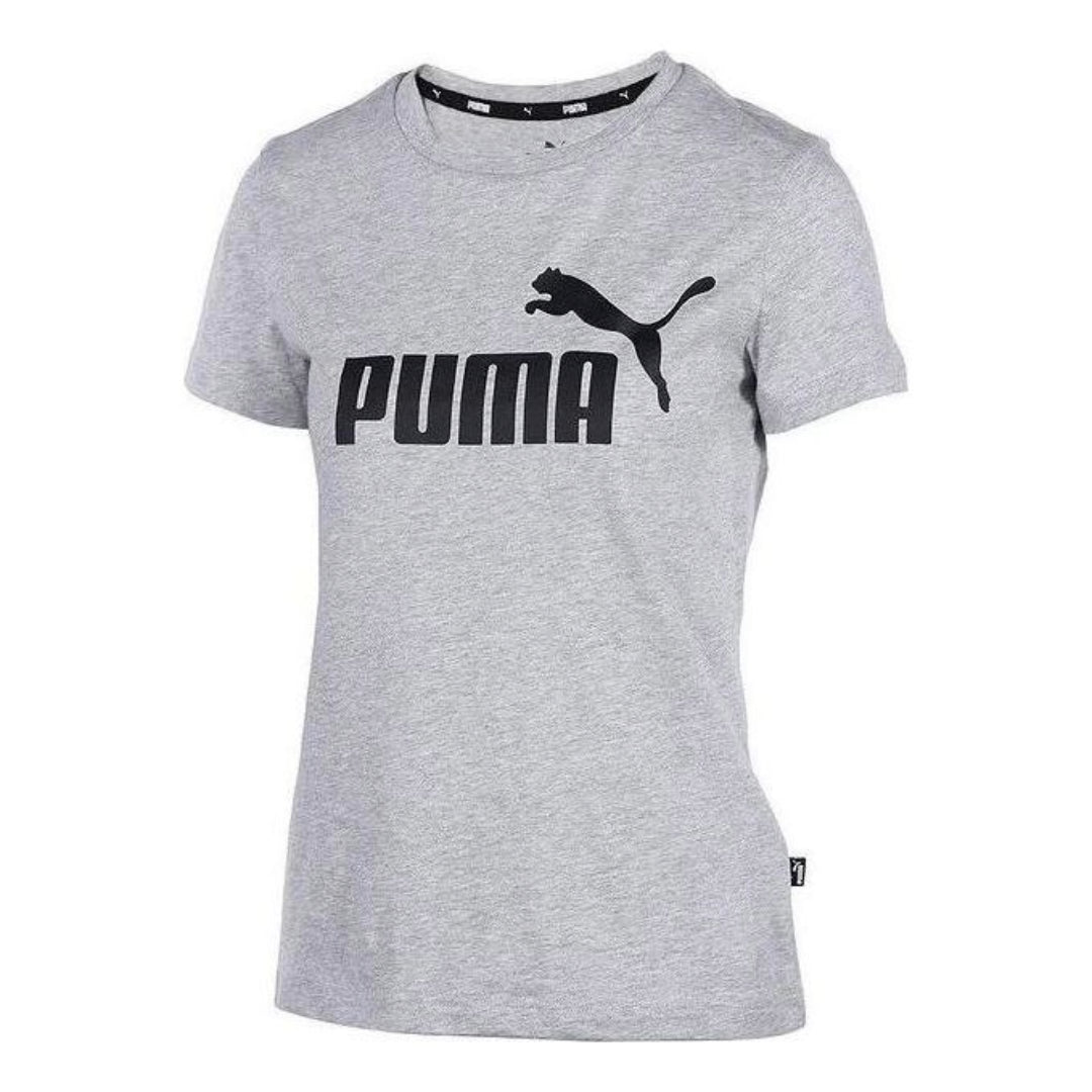 (WMNS) PUMA Logo T-Shirt 'Grey' 673655-04