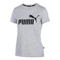 (WMNS) PUMA Logo T-Shirt 'Grey' 673655-04