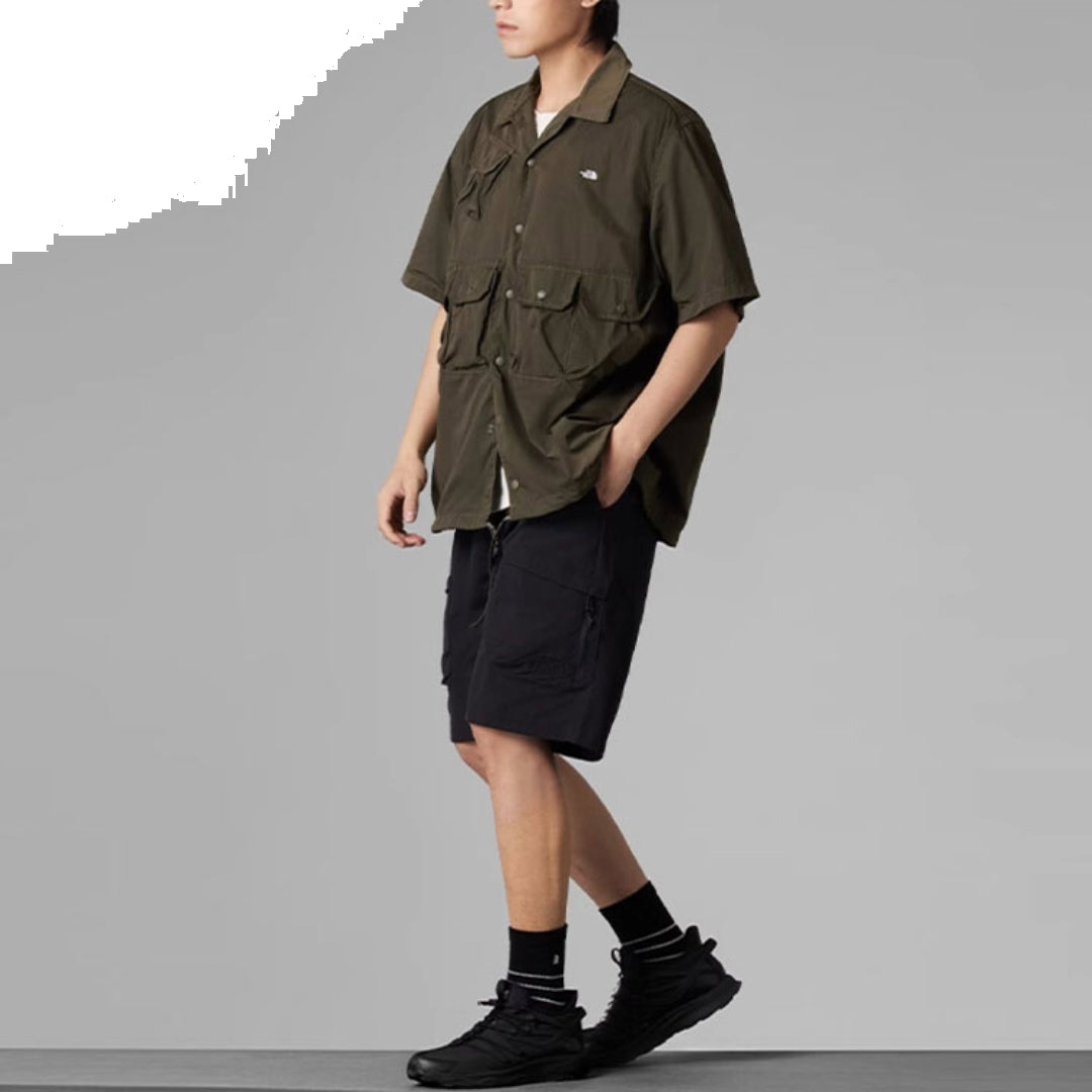 THE NORTH FACE Short Sleeve Solid Shirt 'Olive Green' NF0A885N-21L