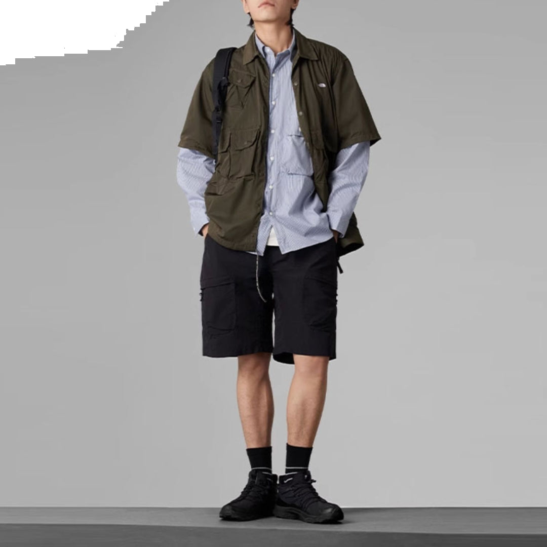 THE NORTH FACE Short Sleeve Solid Shirt 'Olive Green' NF0A885N-21L
