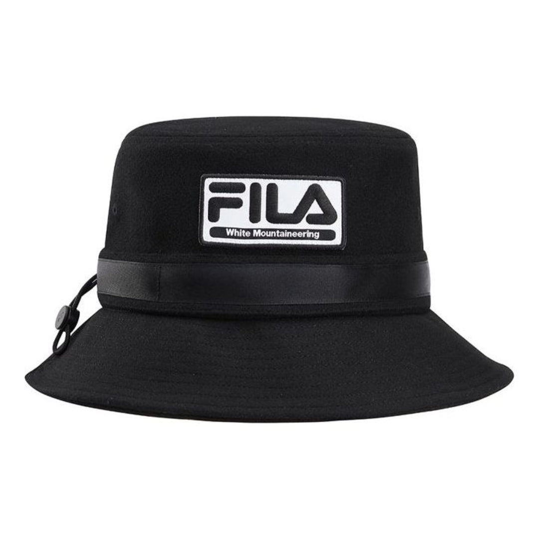 FILA x White Mountaineering Logo Casual Bucket Hat 'Black White' T13U117201F
