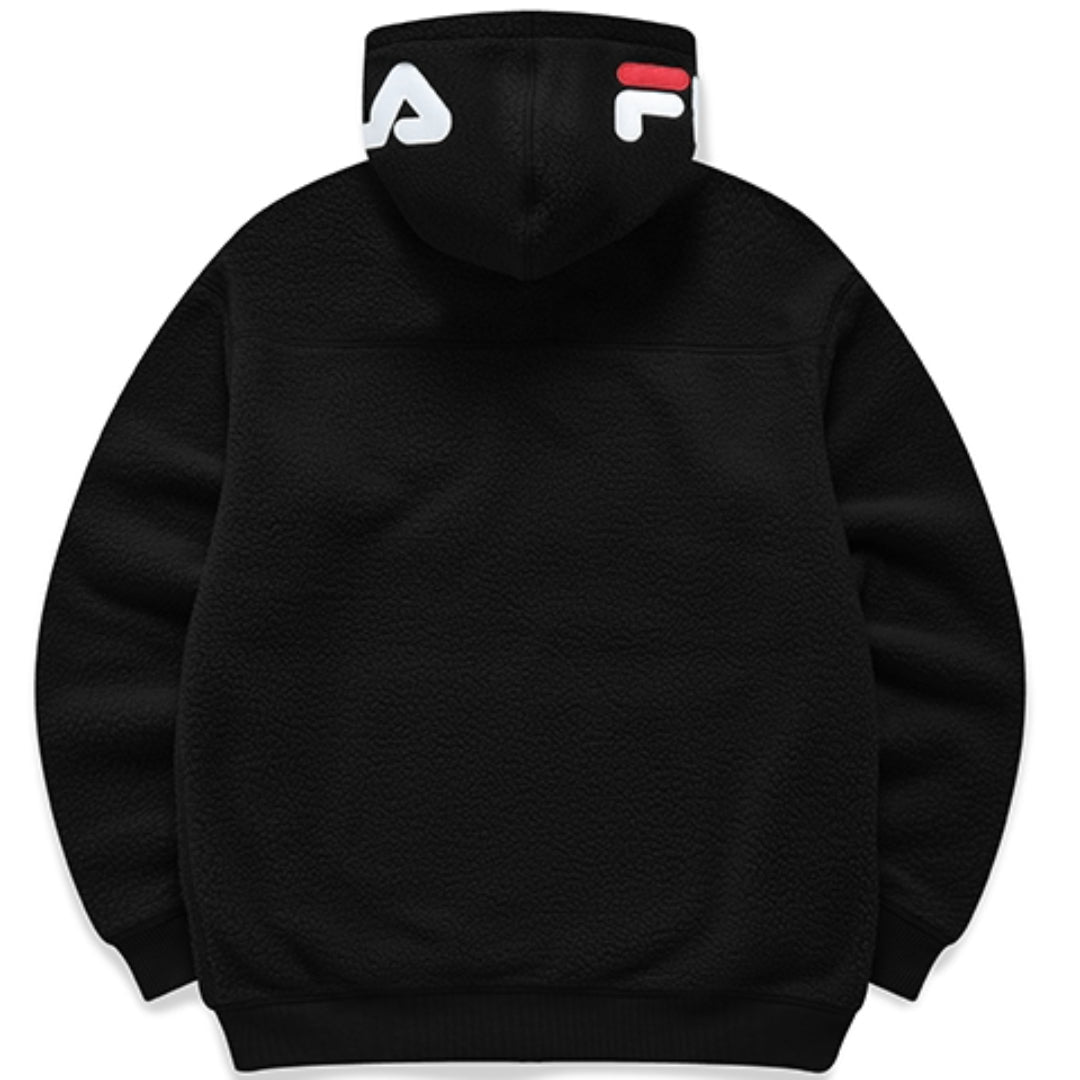 FILA FUSION Logo Hoodie 'Black White' T11U146201F-BK