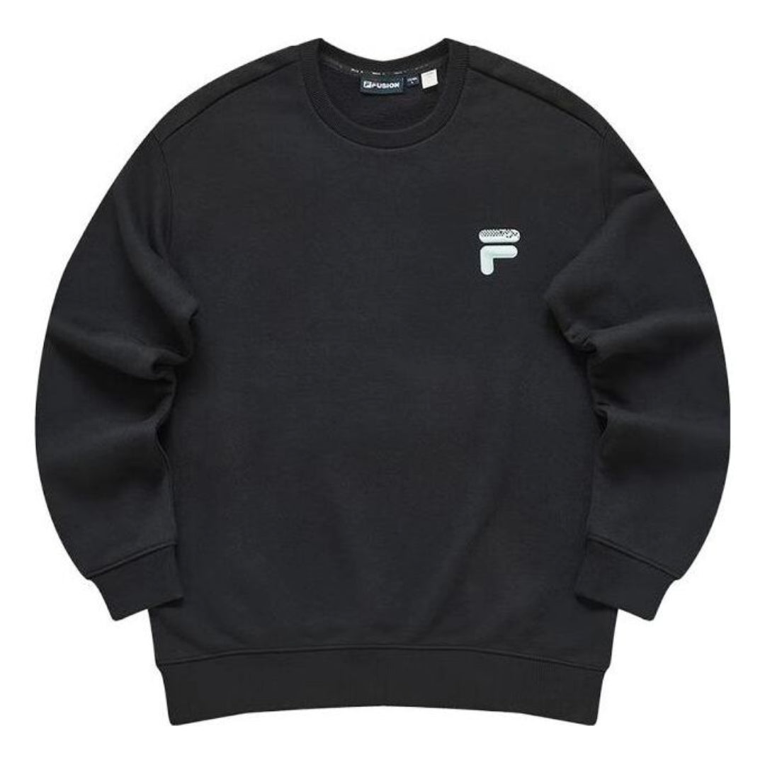 FILA FUSION Fob Graphic Sweater 'Black Blue' T11U343205F-BK