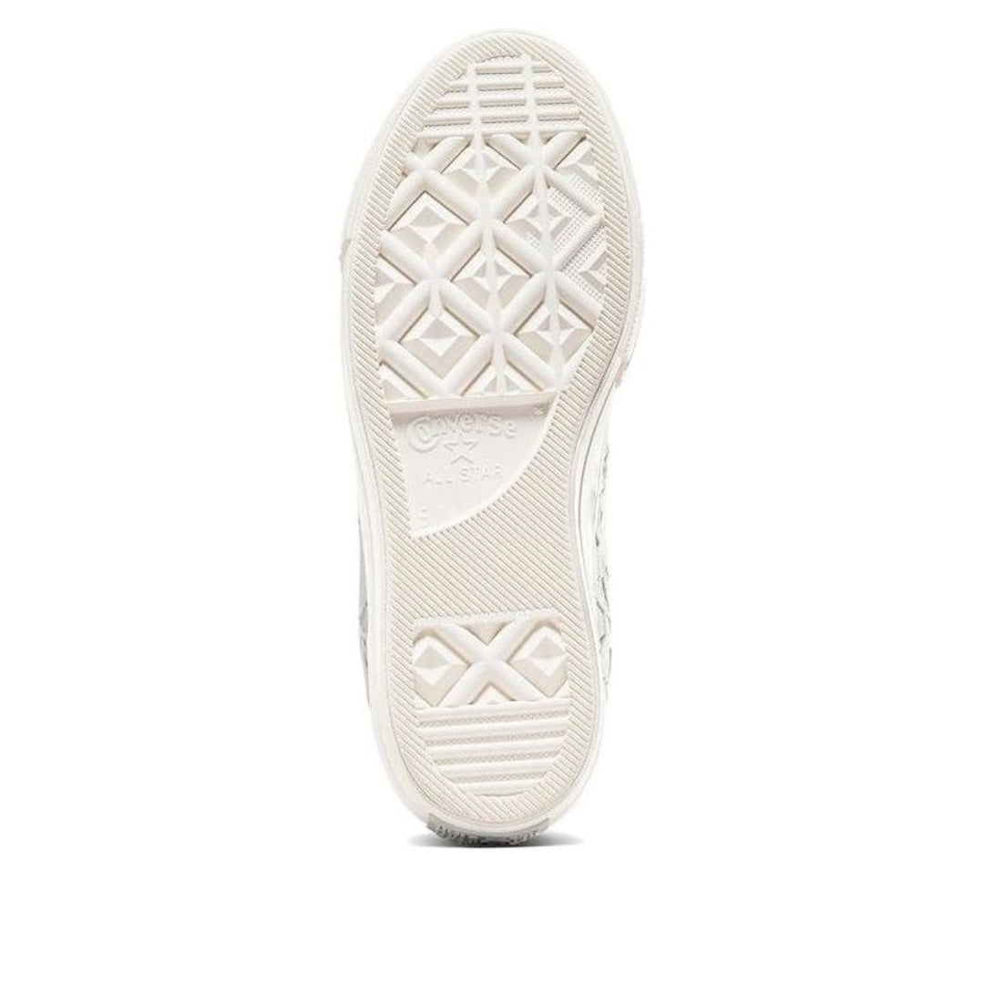 (WMNS) Converse Chuck Taylor All Star Lift Platform Crochet 'Grey White' A07538C