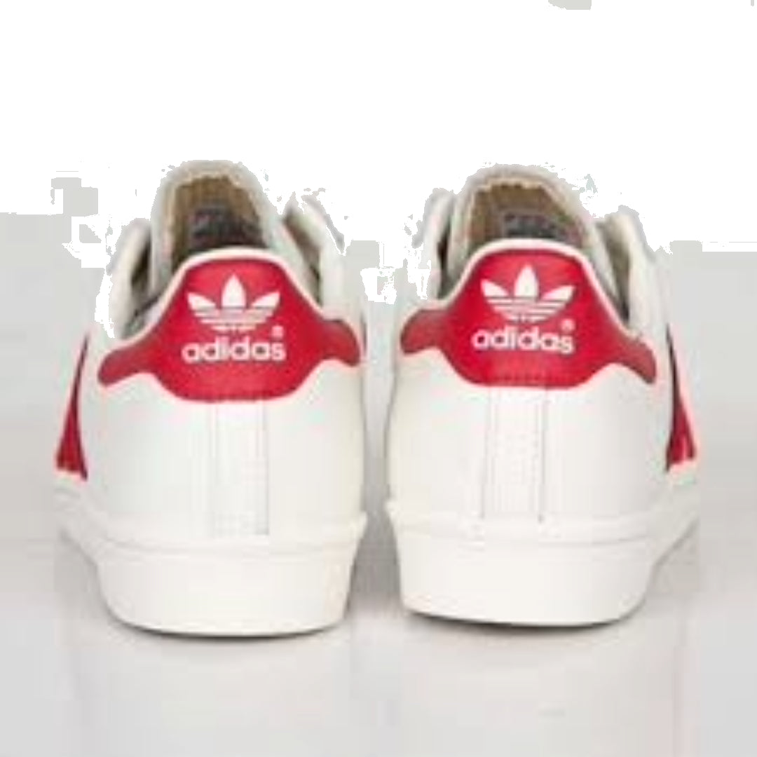 adidas Originals Superstar 80s Deluxe 'White Red'" B35982