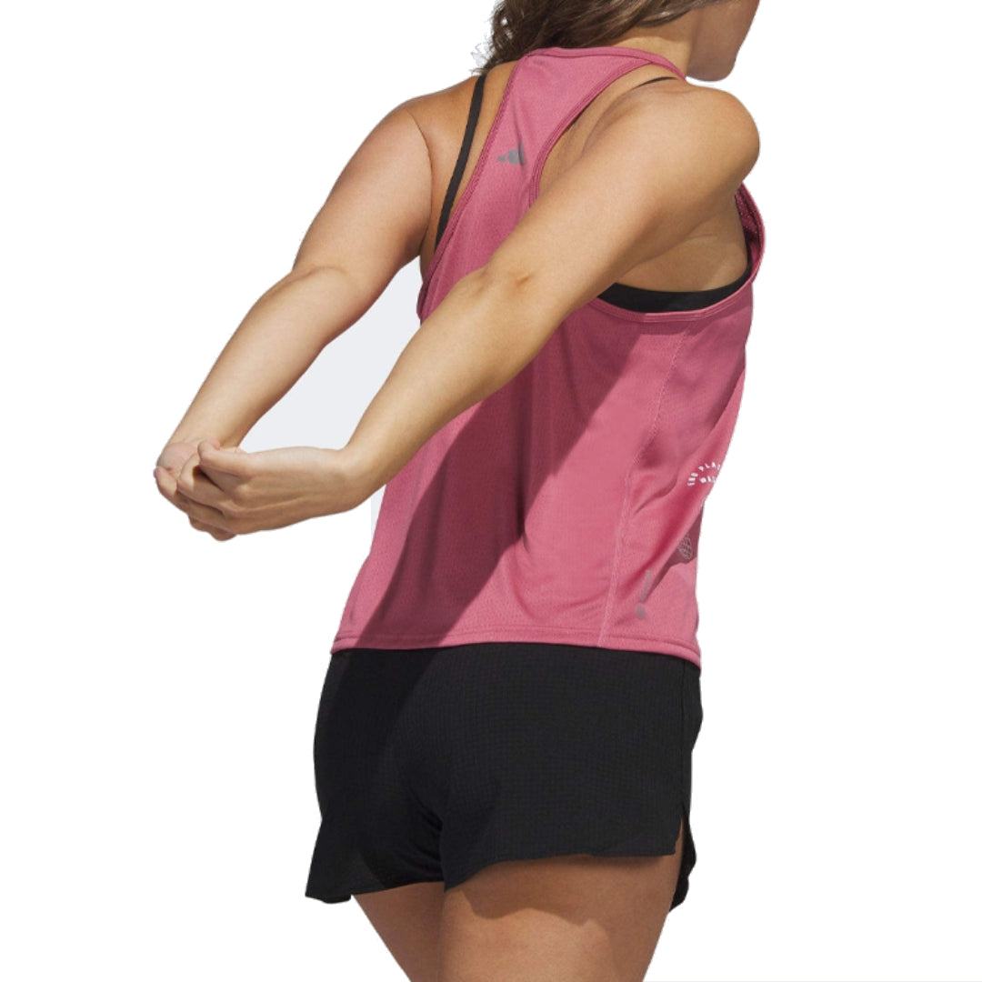 (WMNS) adidas Run for the Oceans Tank Top Asia Sizing 'Red' HZ6006