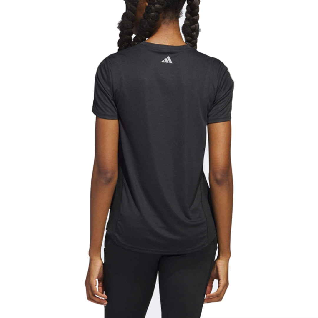 (WMNS) adidas Run for the Oceans Tee Asia Sizing 'Black' IC0205
