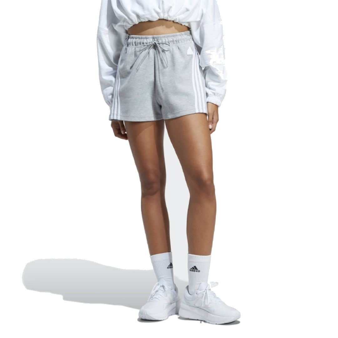 (WMNS) adidas Future Icons 3-Stripes Shorts Asia Sizing 'Grey' IC0521