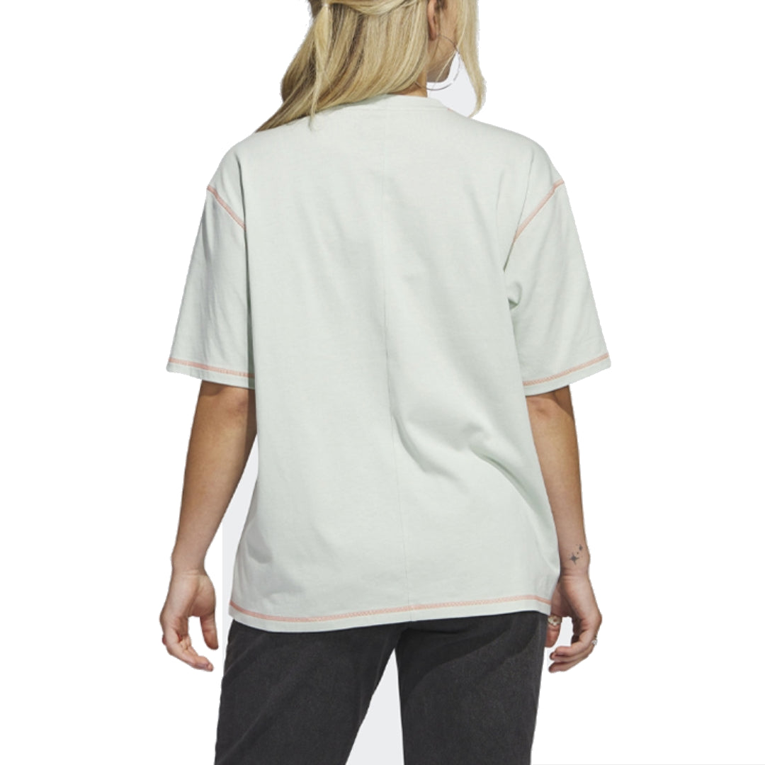 (WMNS) adidas Sport Statement Boyfriend Pocket T-Shirt Asia Sizing 'Green' IC1635