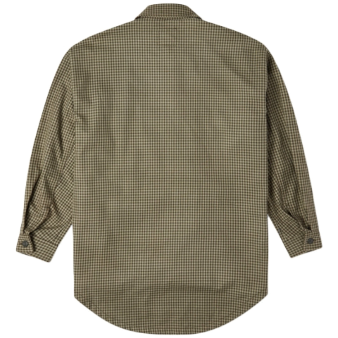 (WMNS) Converse Pocket Oversized Woven Shirt Asia Sizing 'Olive Green' 10022551-A01