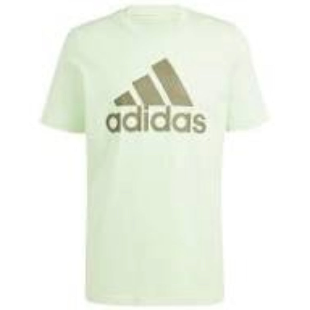 adidas Essentials Single Jersey Big Logo T-Shirt Asia Sizing 'Green' IS1302