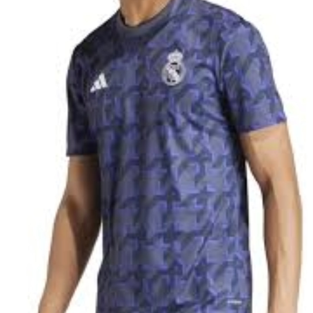 adidas Real Madrid Pre-Match Jersey Asia Sizing 'Blue' IQ0544
