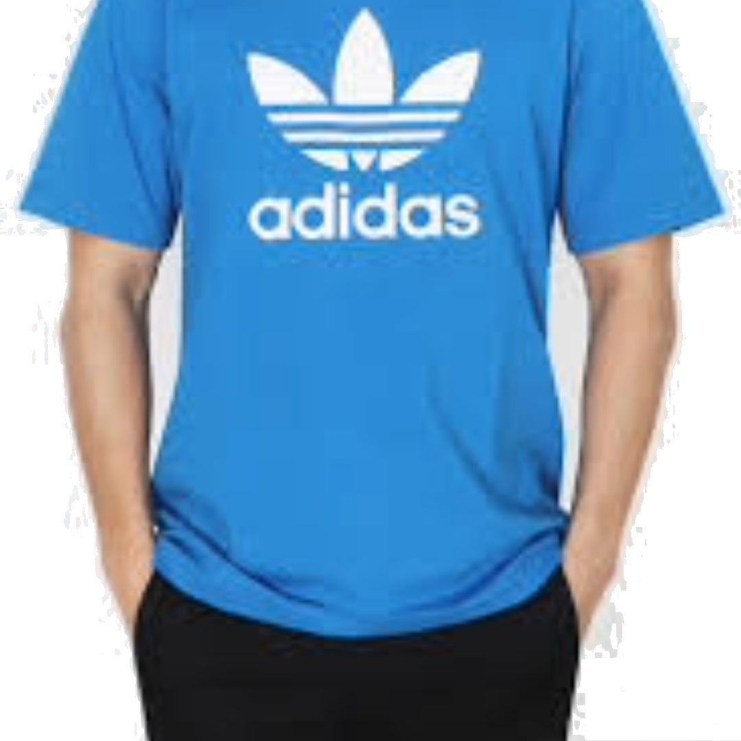 adidas Adicolor Trefoil T-Shirt Asia Sizing 'Blue White' IR8010