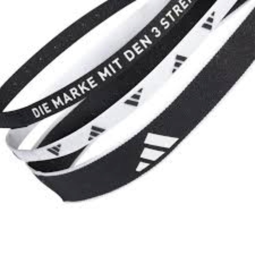 adidas Multiple Width Training Headbands 3 Per Pack 'Black White' IA3031