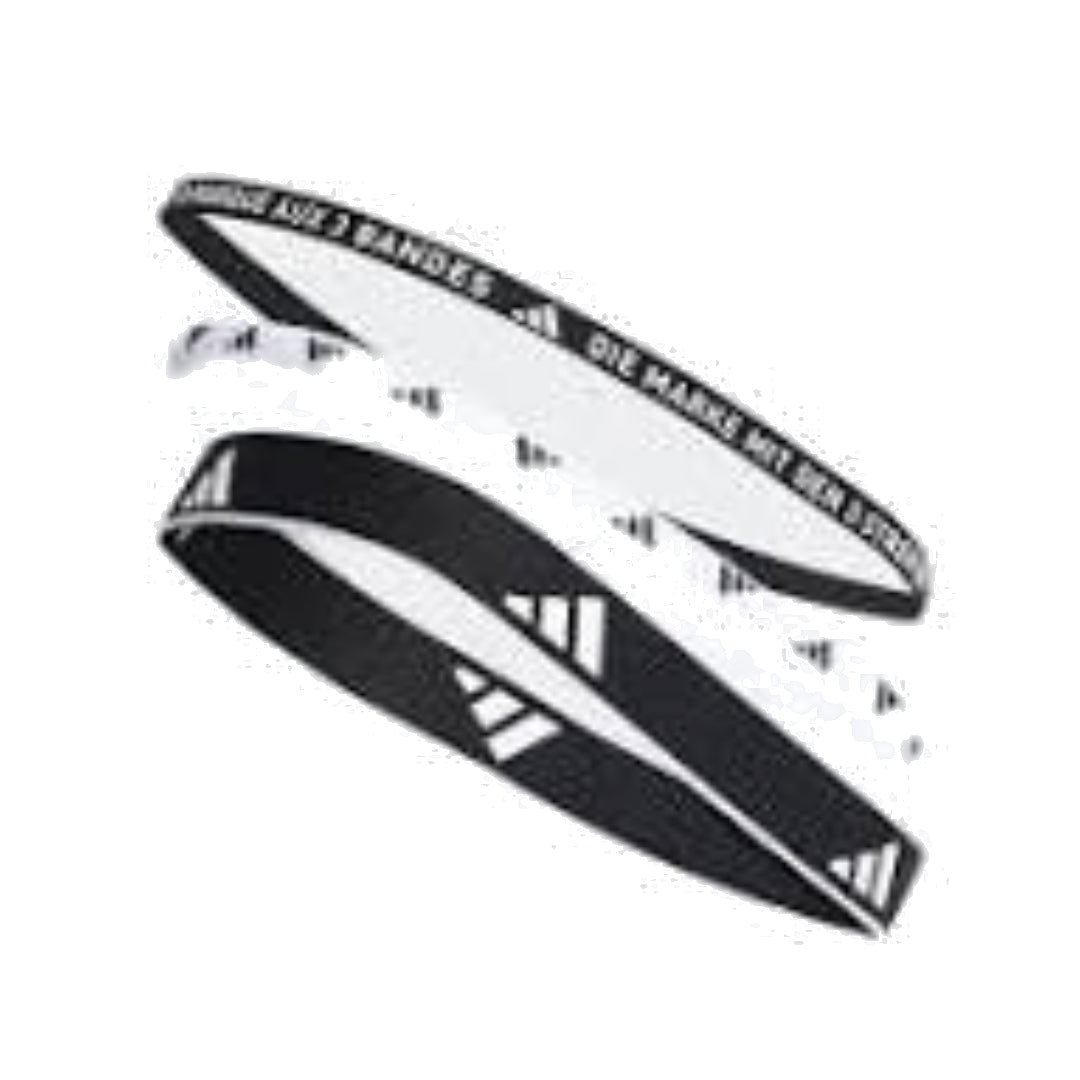 adidas Multiple Width Training Headbands 3 Per Pack 'Black White' IA3031