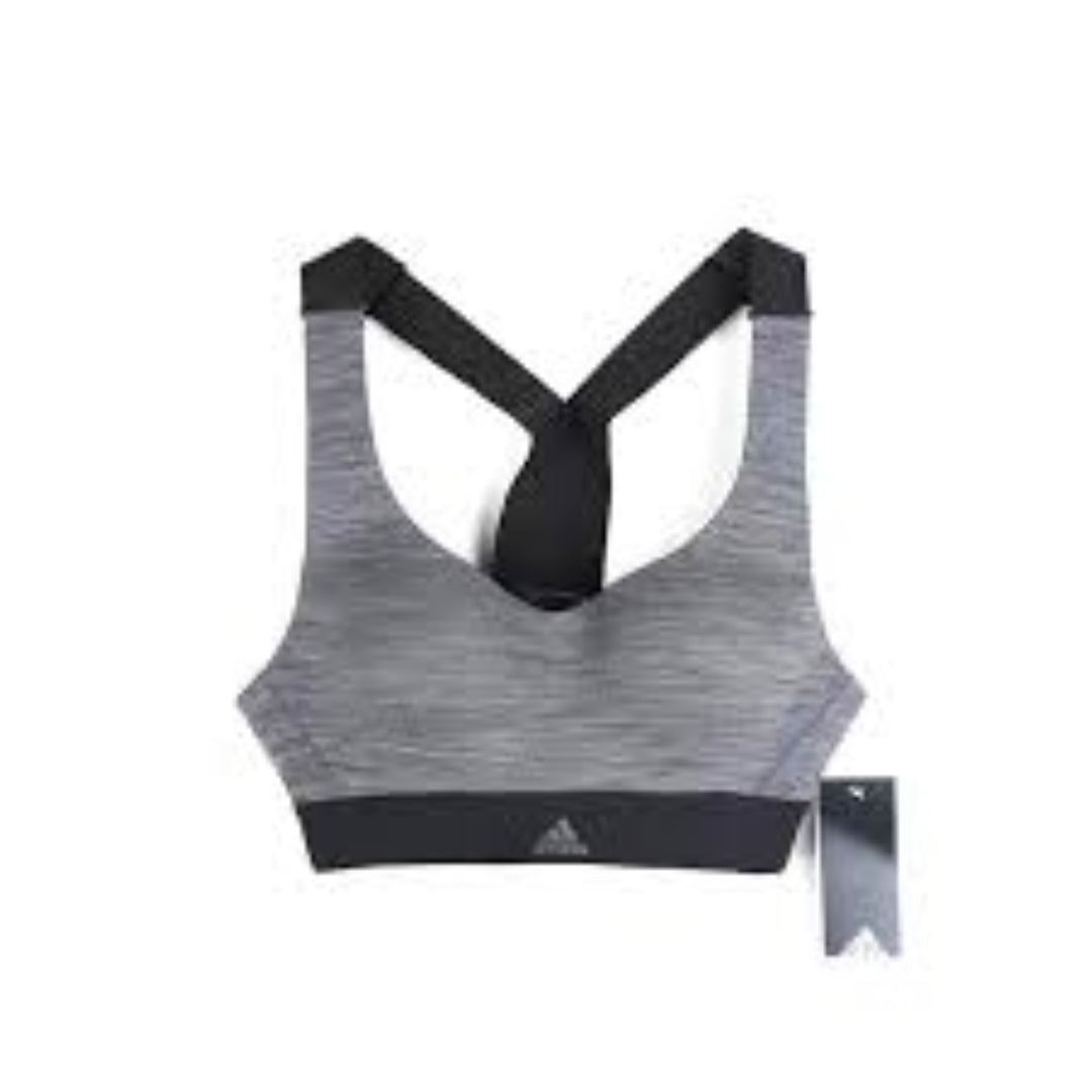 (WMNS) adidas Committed Sports Bra Asia Sizing 'Grey' CD8375