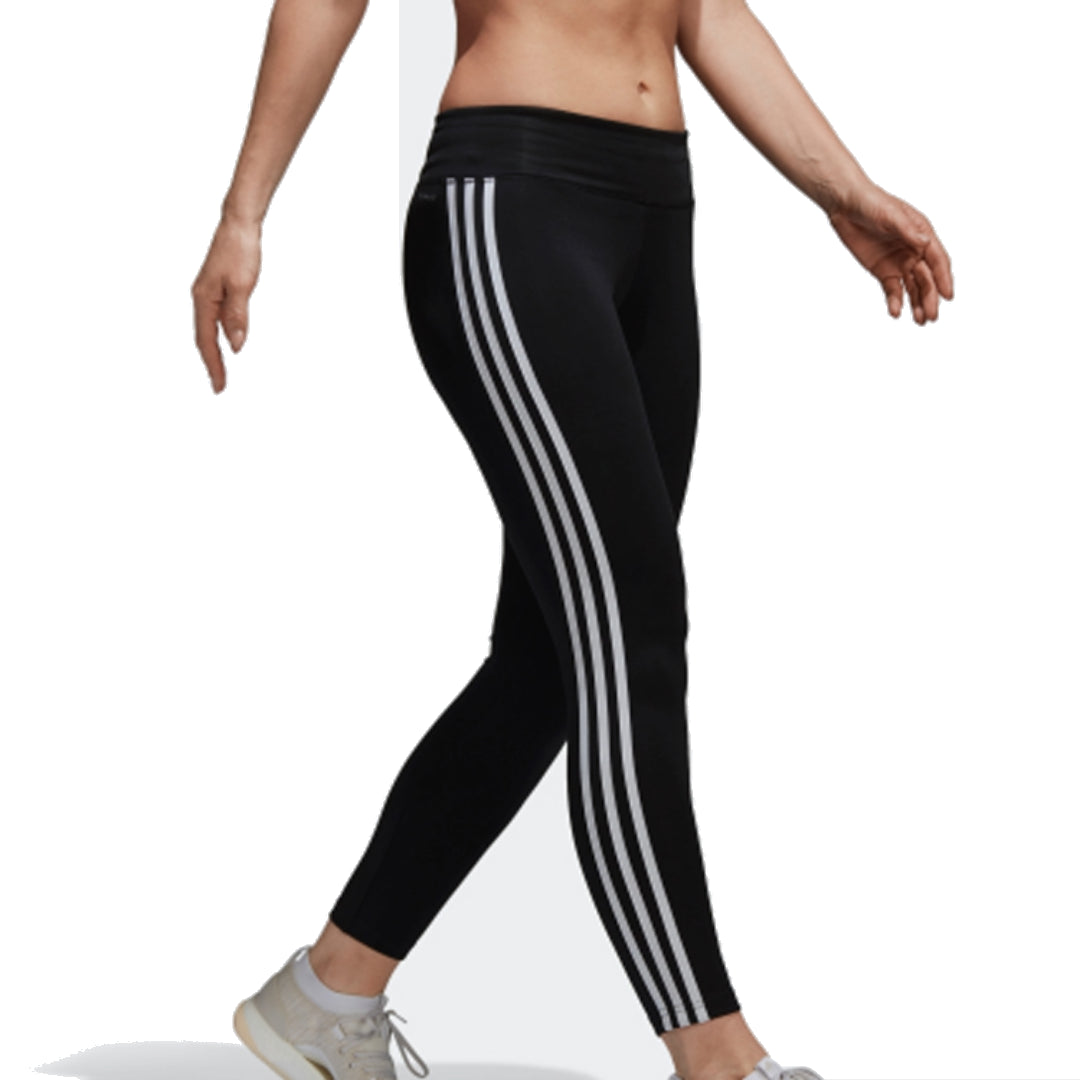 (WMNS) adidas Design 2 Move Climalite 3-Stripes 7/8 Tights Asia Sizing 'Black' CE2036
