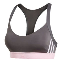 (WMNS) adidas All Me 3-Stripes Bra Asia Sizing 'Grey' DU1291