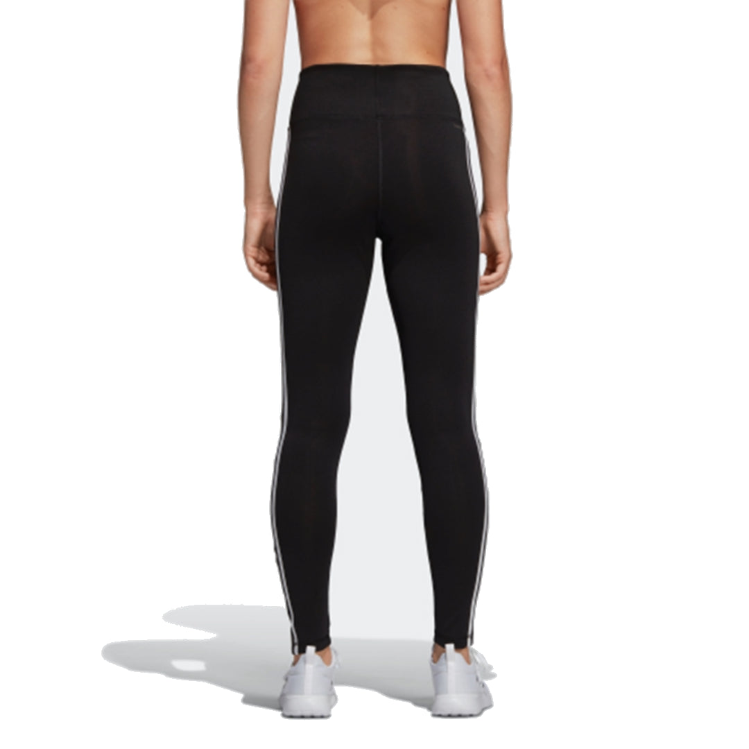 (WMNS) adidas Designed 2 Move 3-Stripes High-Rise Long Tights Asia Sizing 'Black White' DU2040