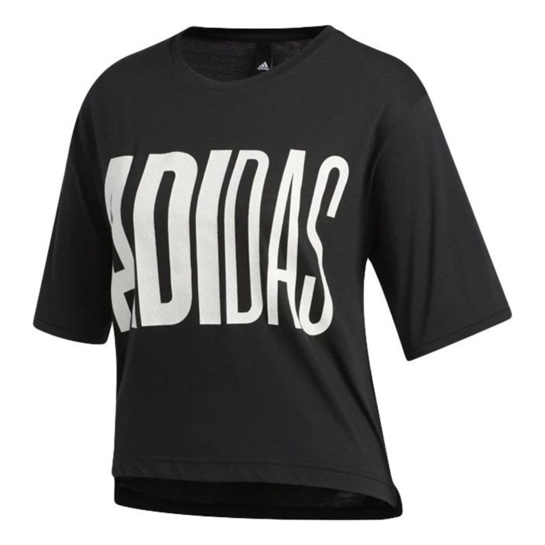 (WMNS) adidas T-Shirt Asia Sizing 'Black' FM1654