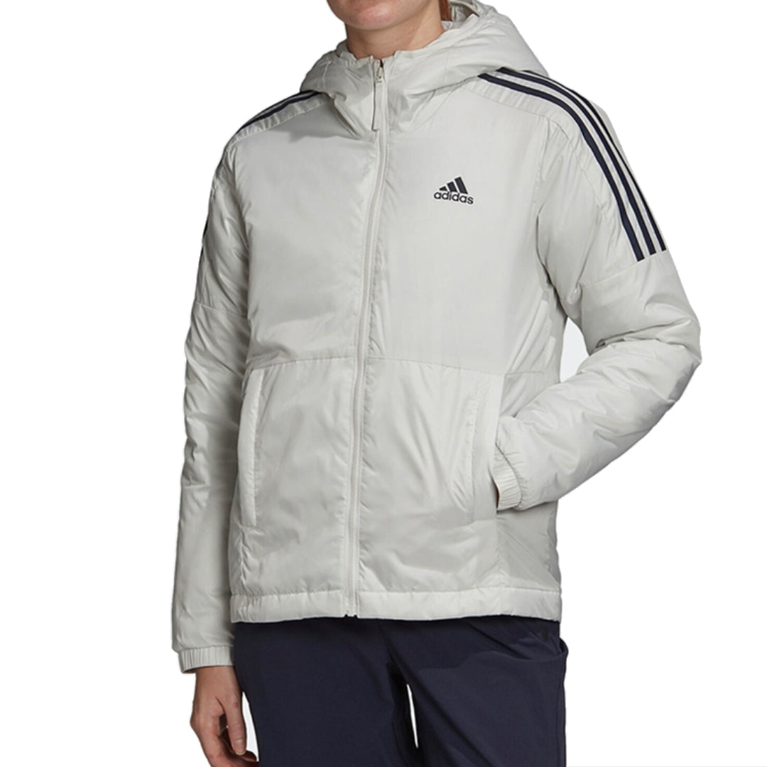 (WMNS) adidas Essentials Thermal Hooded Jacket Asia Sizing 'Grey' GH4600