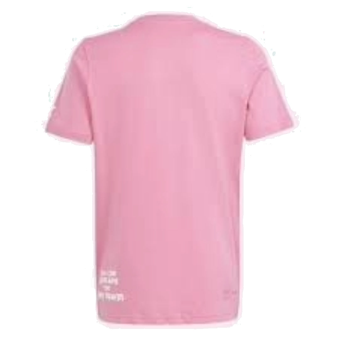 (GS) adidas Originals x Hello Kitty T-Shirt Asia Sizing 'Pink White' IR9751