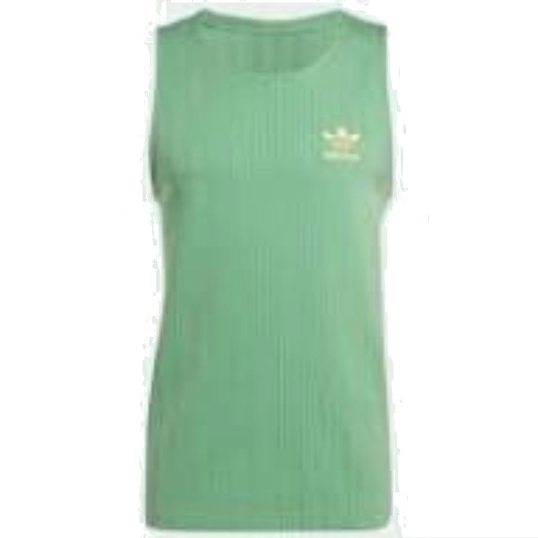 adidas Pinstripe Tank Top Asia Sizing 'Green' IU0225