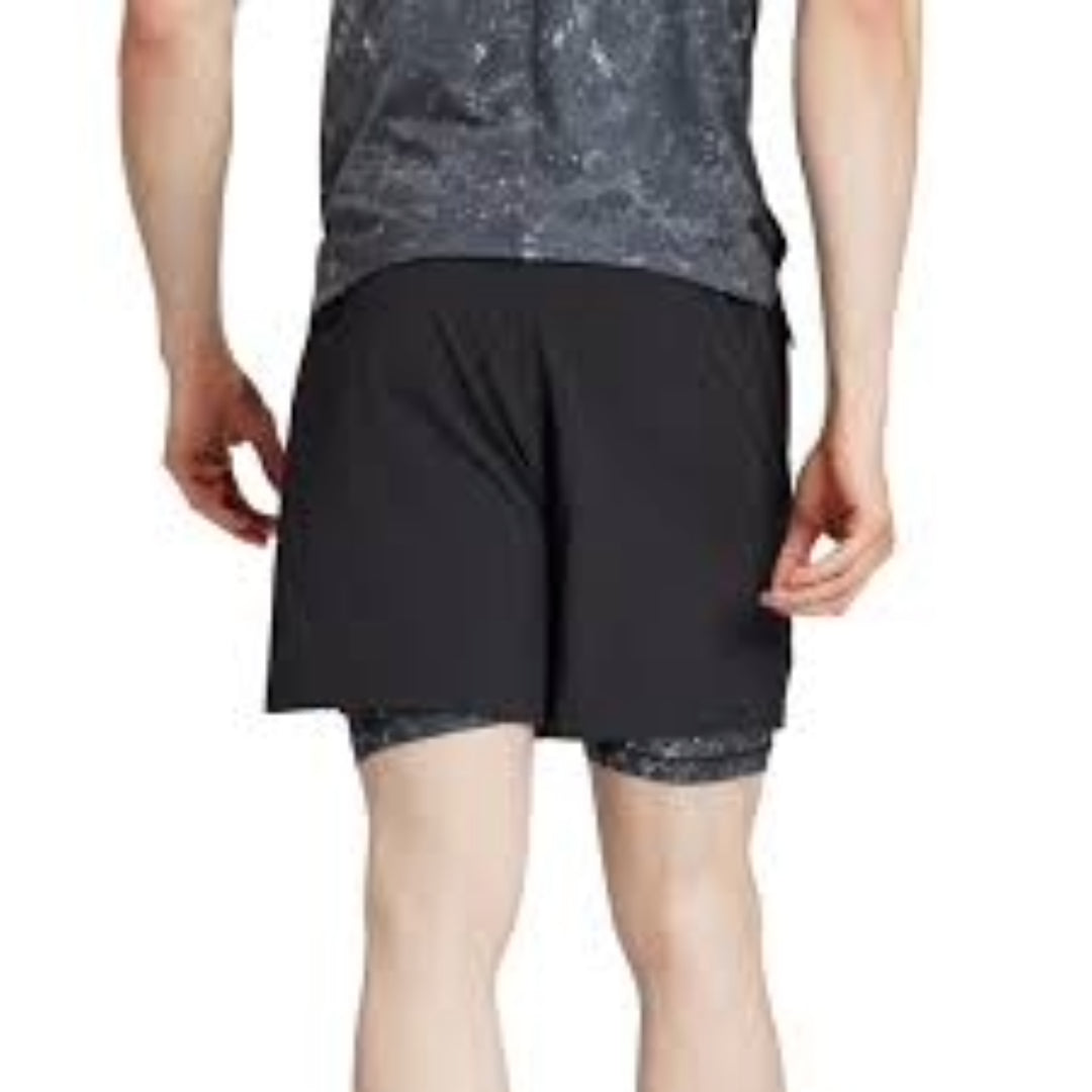 adidas Power Workout 2-in-1 Shorts Asia Sizing 'Black' IK9683