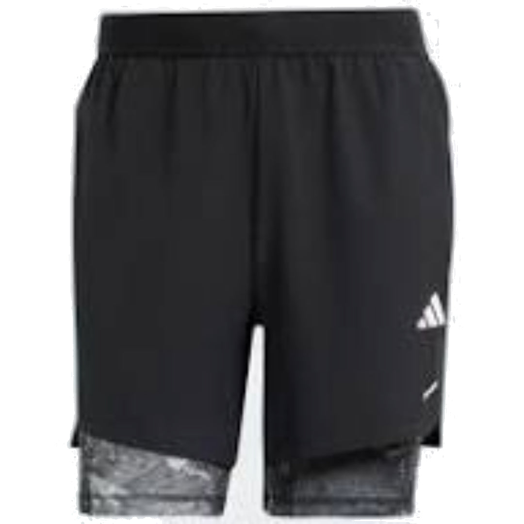 adidas Power Workout 2-in-1 Shorts Asia Sizing 'Black' IK9683