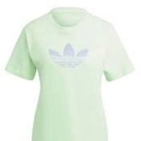 (WMNS) adidas Monogram Trefoil T-Shirt Asia Sizing 'Green' IU2374