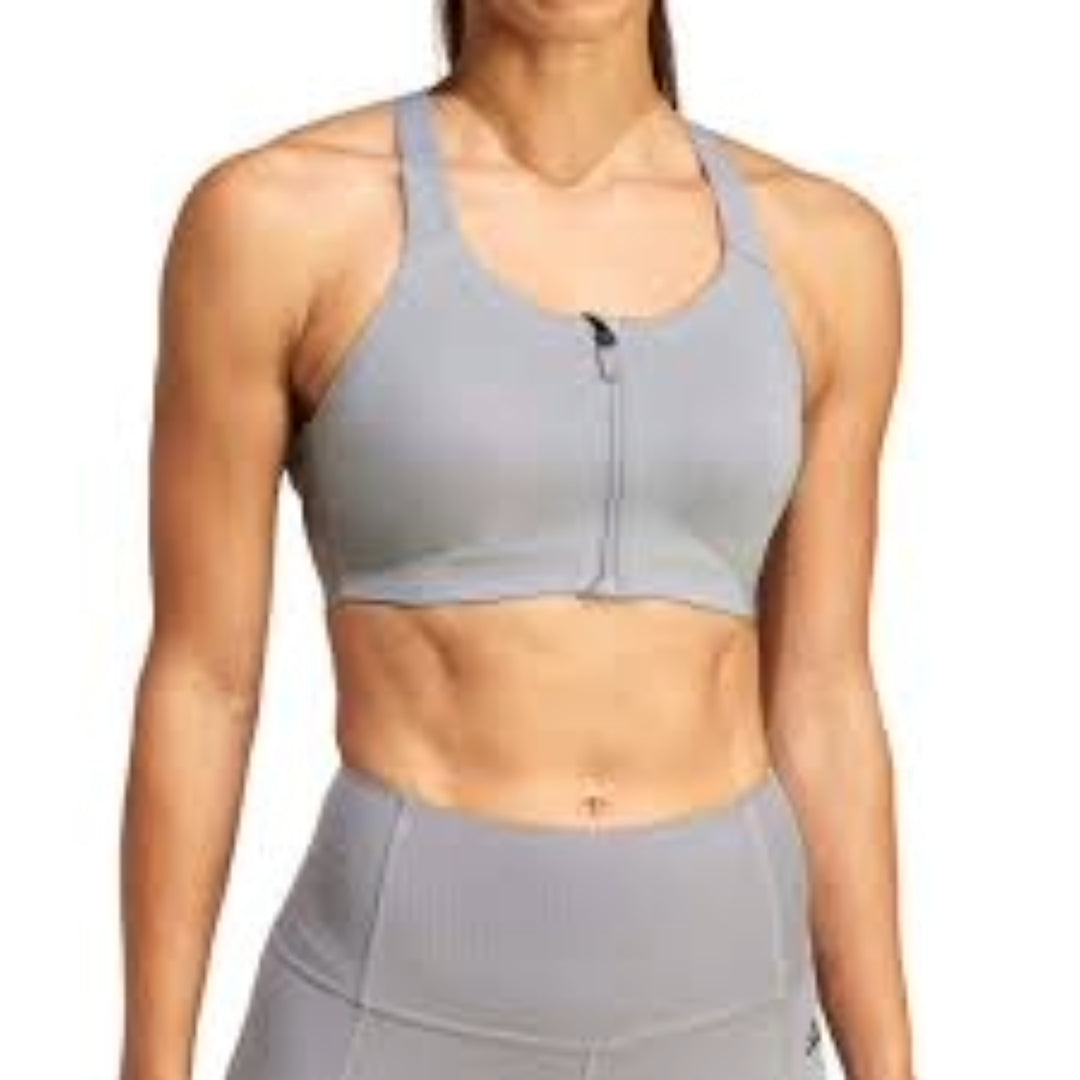 (WMNS) adidas TLRD Impact Luxe High-Support Zip Bra Asia Sizing 'Grey' IT6656