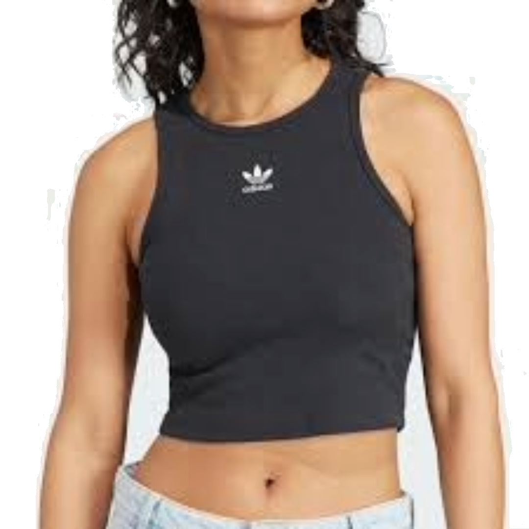 (WMNS) adidas Essentials Rib Tank Top Asia Sizing 'Black' IJ8251
