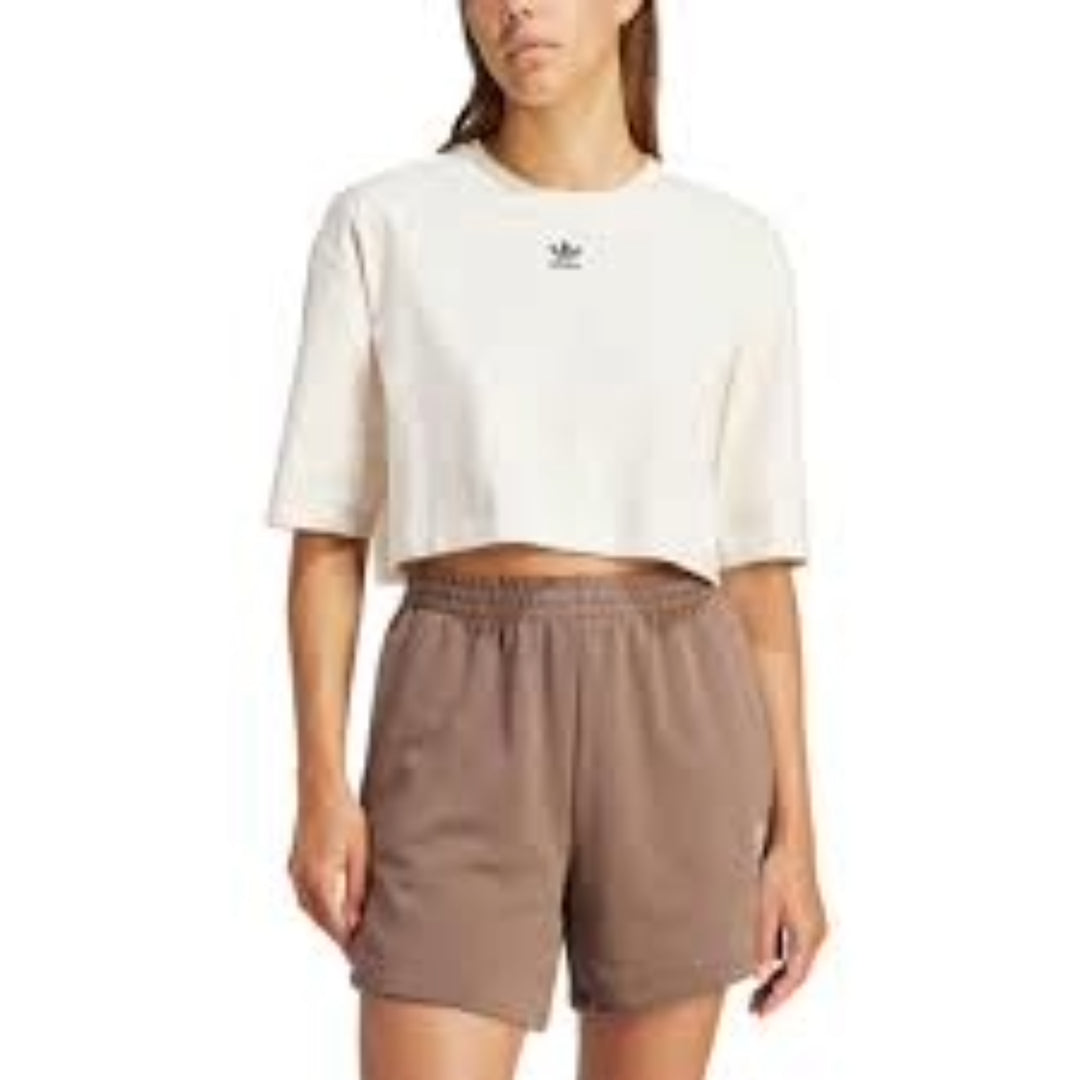 (WMNS) adidas Crop Top Asia Sizing 'White' IR5976