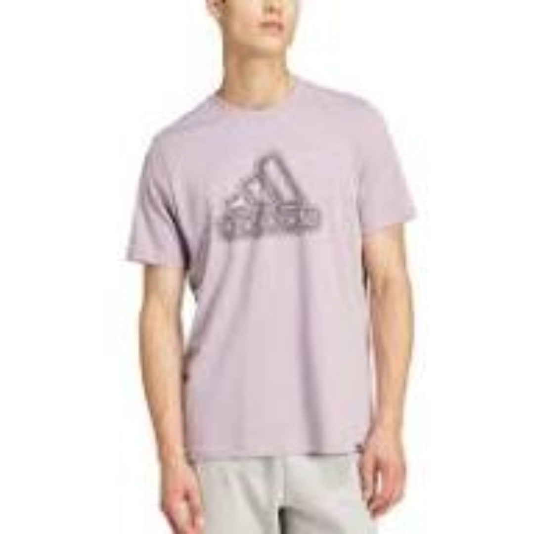 adidas Growth Badge Graphic T-Shirt Asia Sizing 'Purple' IN6270