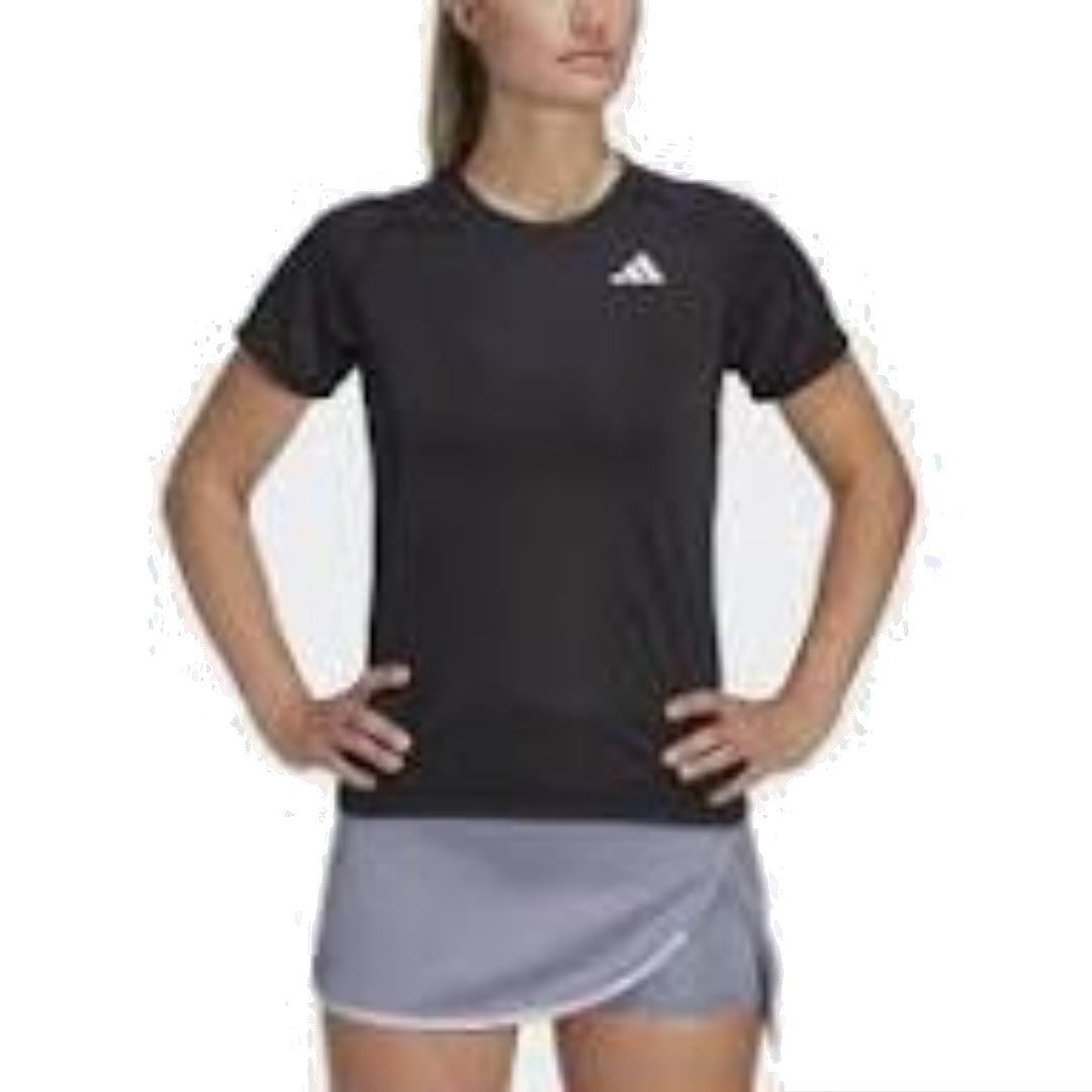 adidas Tennis Club T-Shirt Asia Sizing 'Black White' HS1450