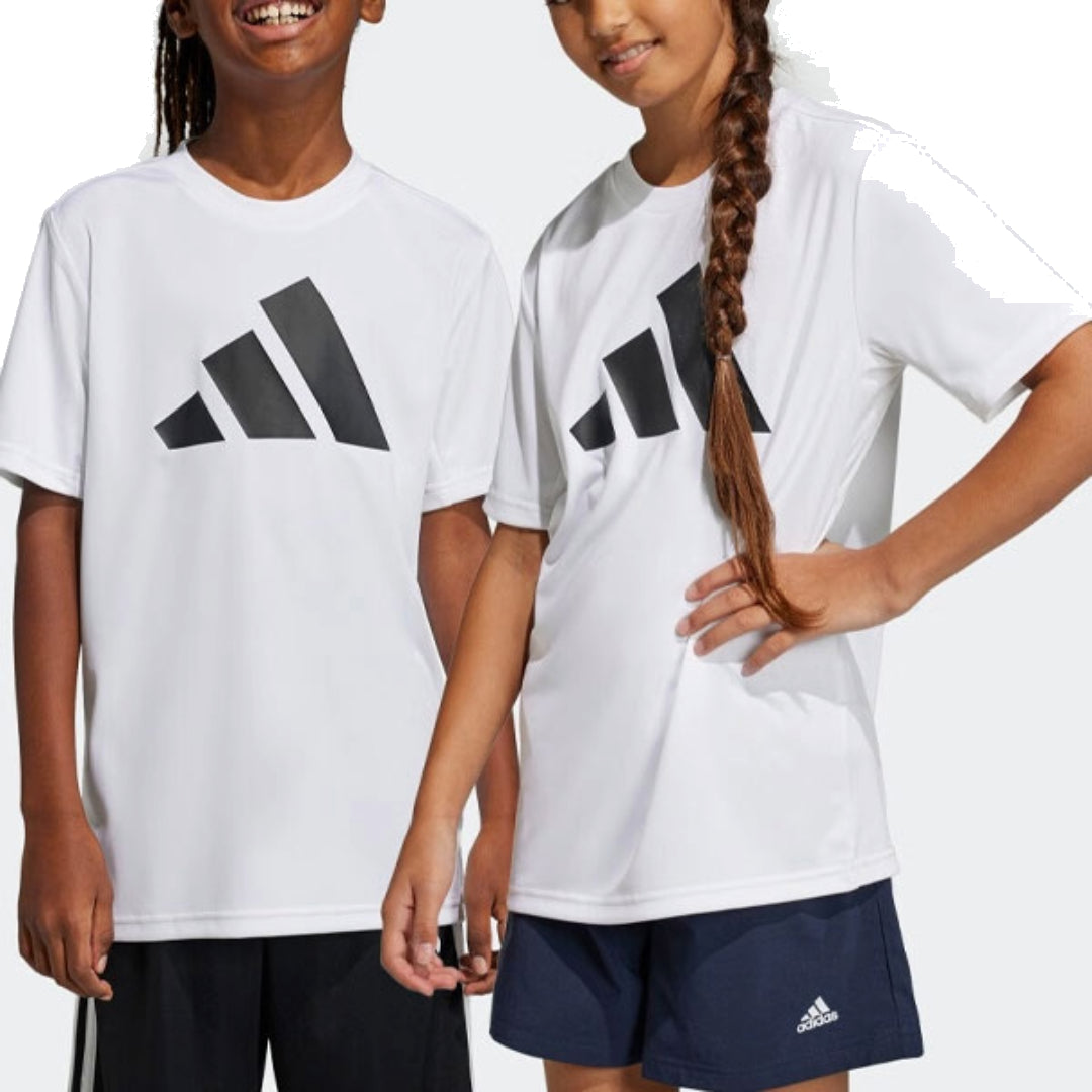 (GS) adidas Train Essentials Aeroready Logo Regular-Fit T-Shirt Asia Sizing 'White Black' HS1603