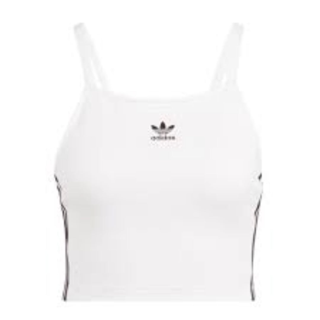 (WMNS) adidas Adicolor 3-Stripes Crop Top Asia Sizing 'White' IN8377
