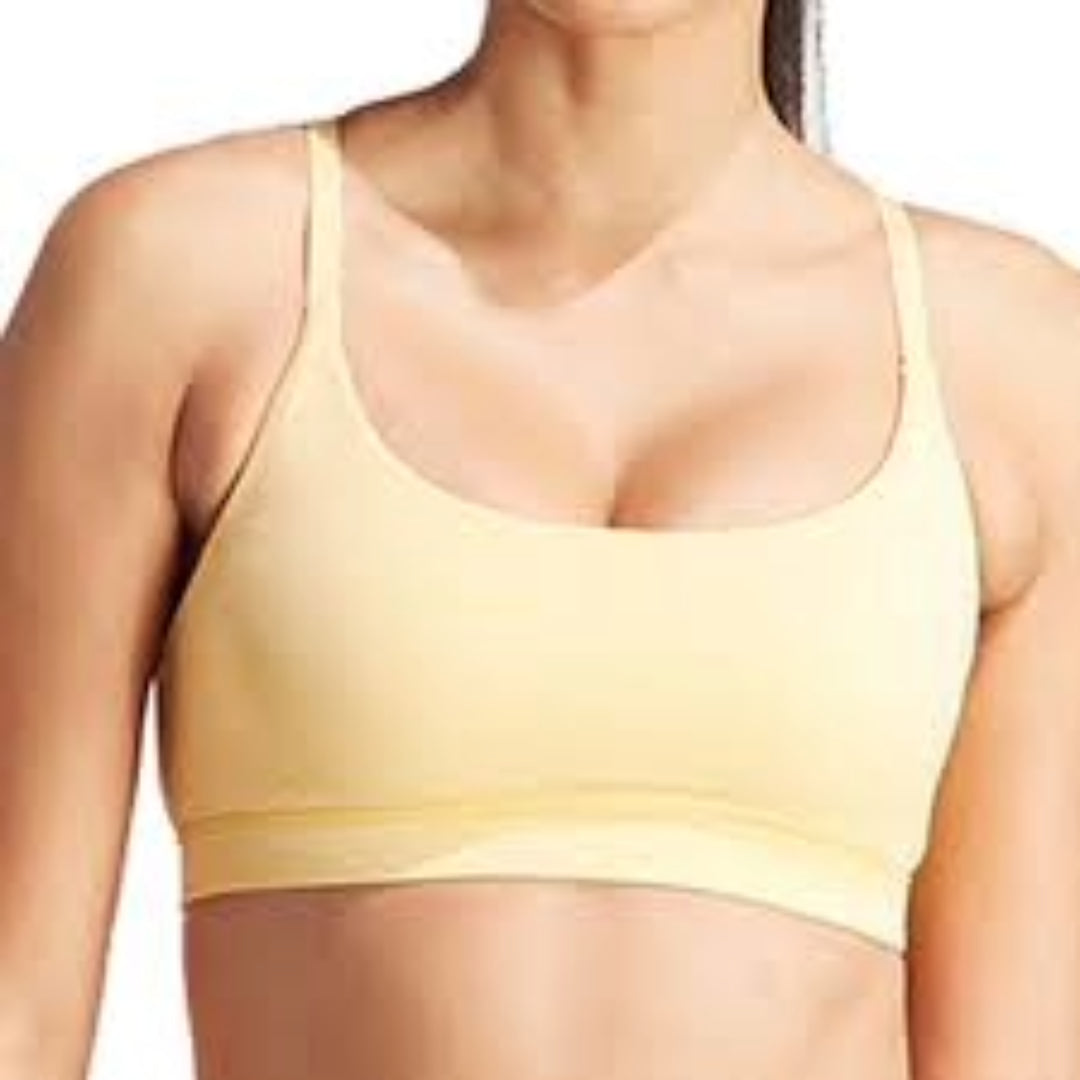 (WMNS) adidas All Me Light Support Bra Asia Sizing 'Yellow' IN0822