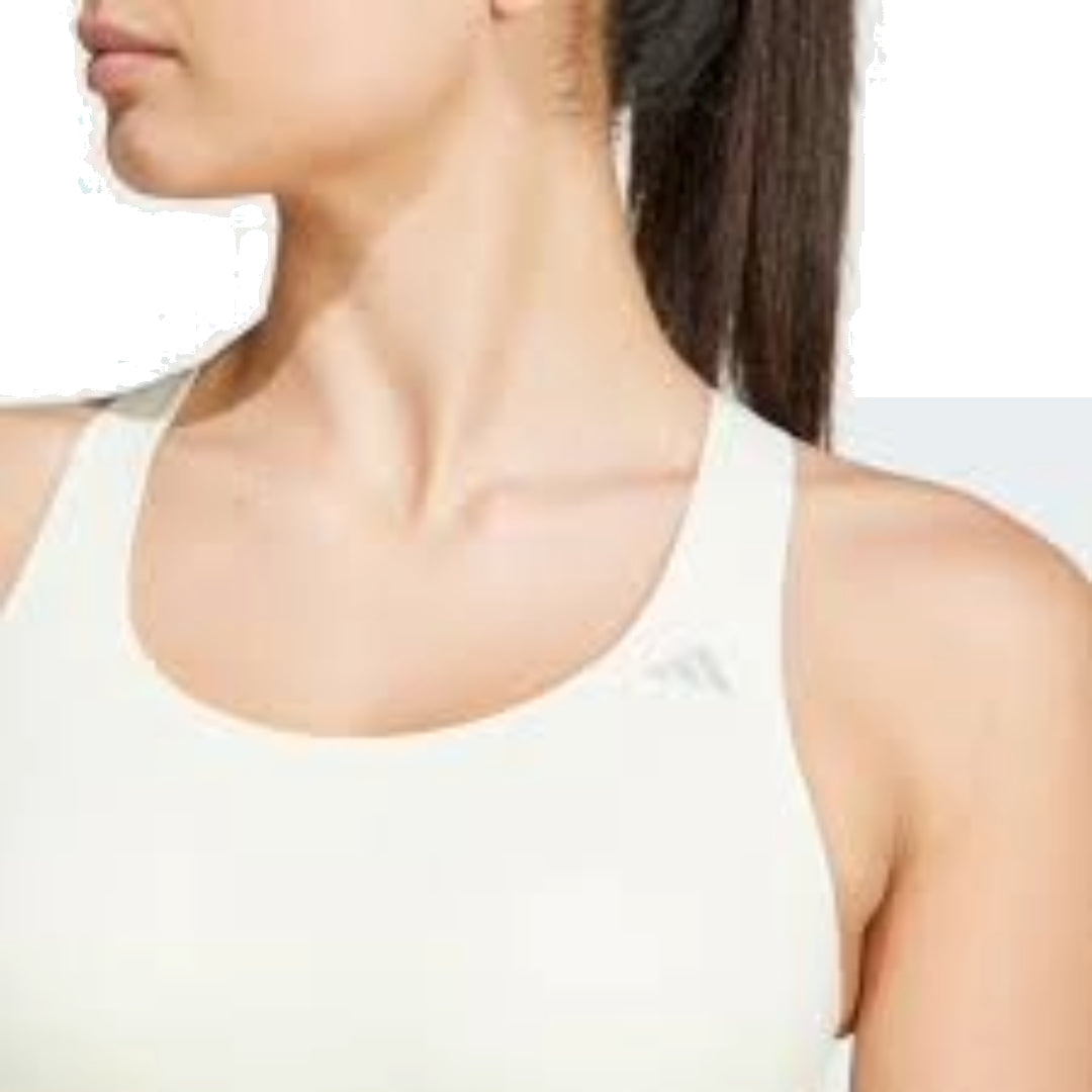 (WMNS) adidas Daily Comfortable Studio Light-Support Bra Asia Sizing 'White' JJ1463