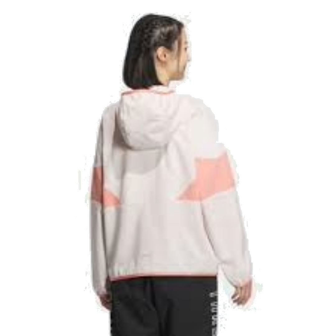 (WMNS) adidas Seasonal Sportswear Loose Fit Color Block Hooded Cross Jacket Asia Sizing 'White Pink' IM8704