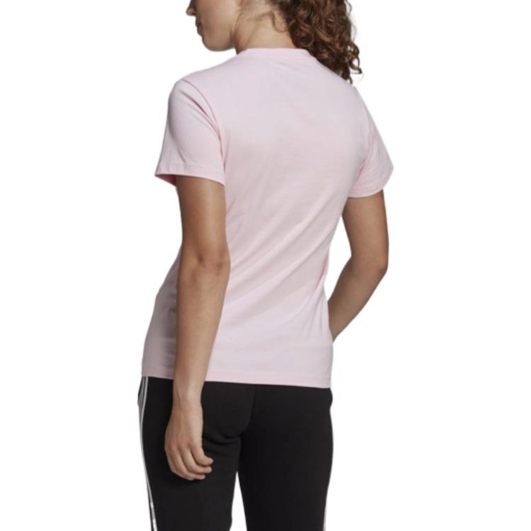 (WMNS) adidas Essentials Logo T-Shirt Asia Sizing 'Pink White' GL0726