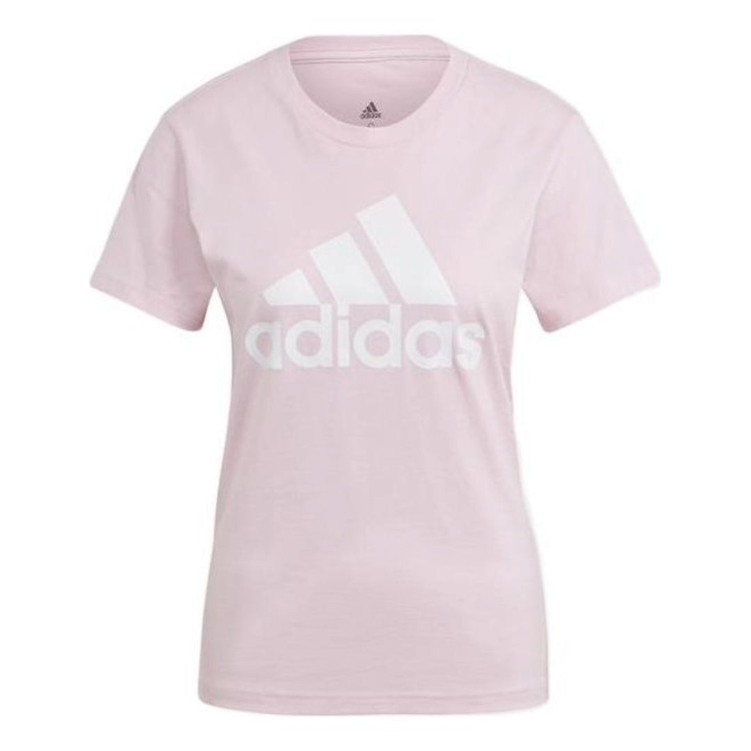 (WMNS) adidas Essentials Logo T-Shirt Asia Sizing 'Pink White' GL0726
