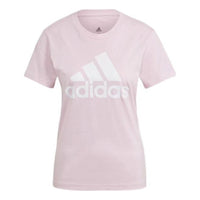 (WMNS) adidas Essentials Logo T-Shirt Asia Sizing 'Pink White' GL0726