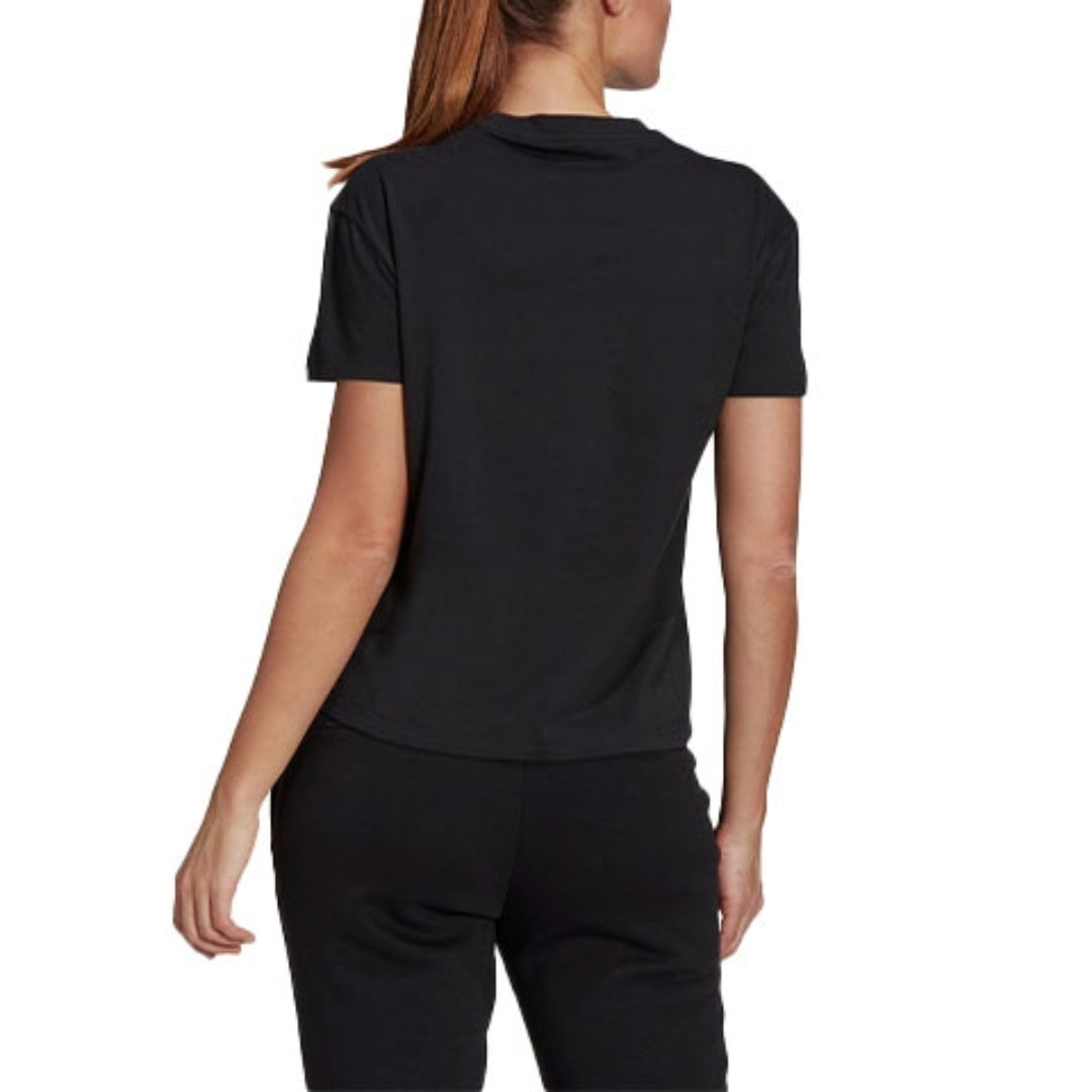 (WMNS) adidas Big Logo Foil Graphic T-Shirt 'Black Red'' Asia Sizing GL0921
