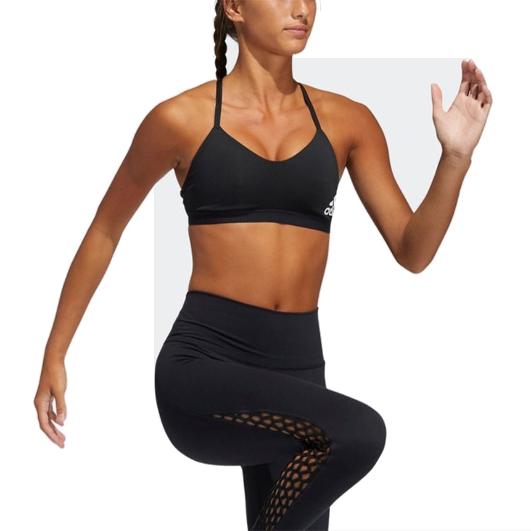 (WMNS) adidas All Me Light Support Training Bra Asia Sizing 'Black' GM2882