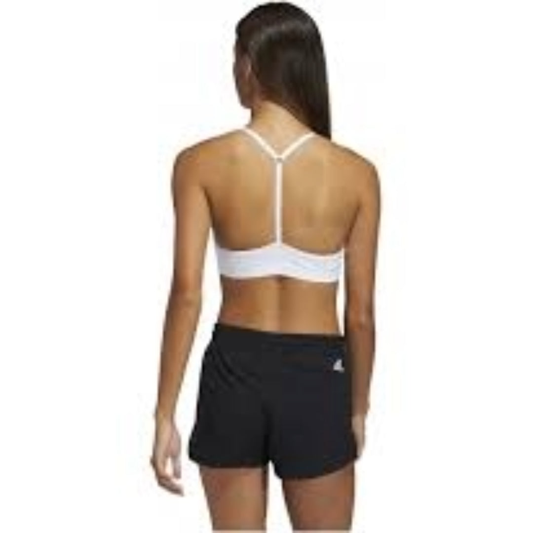 (WMNS) adidas All Me Light Support Training Bra Asia Sizing 'White Black' GM2881